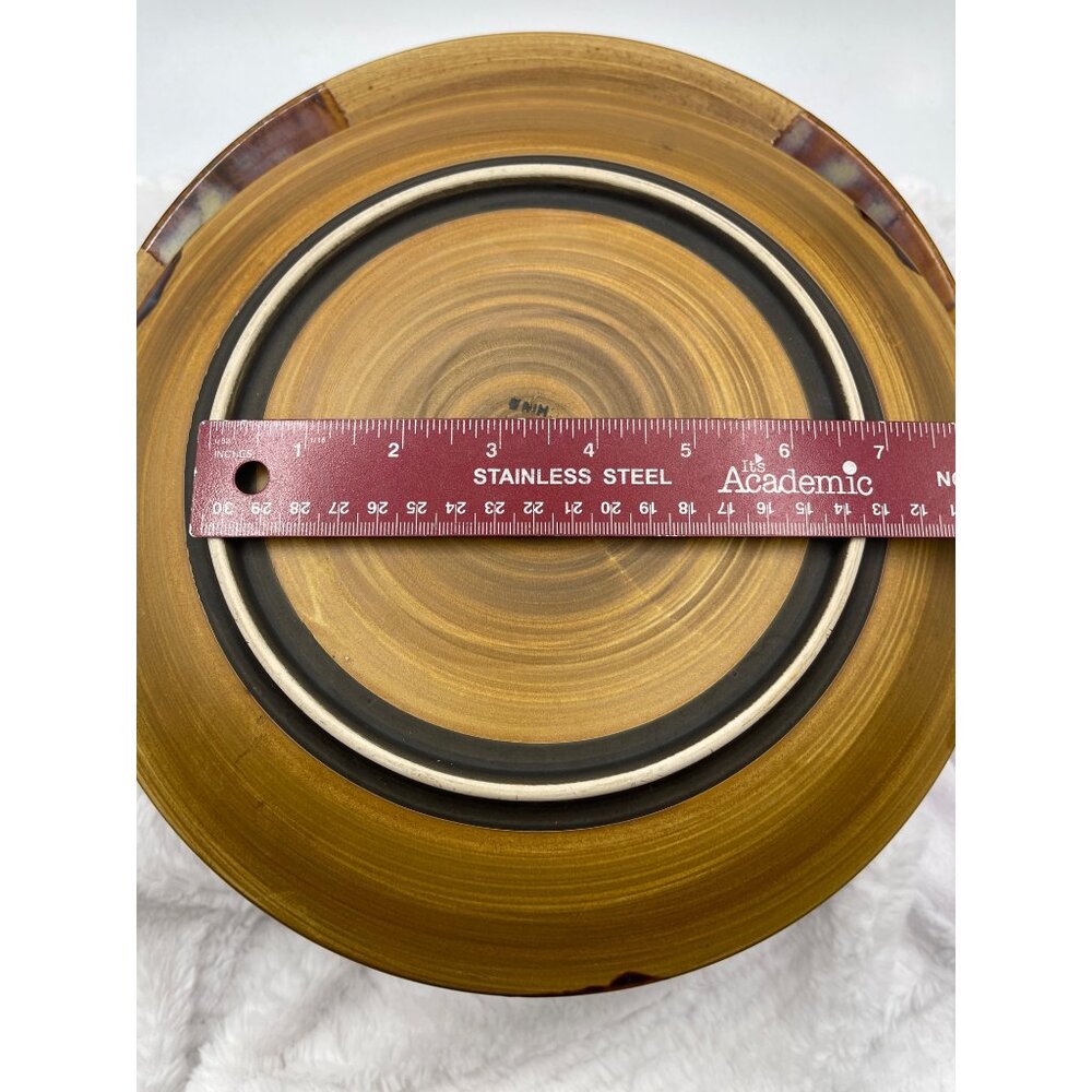 Vintage Sango Splash Brown Set of Four Dinner Plates 11" - Picture 7 of 9